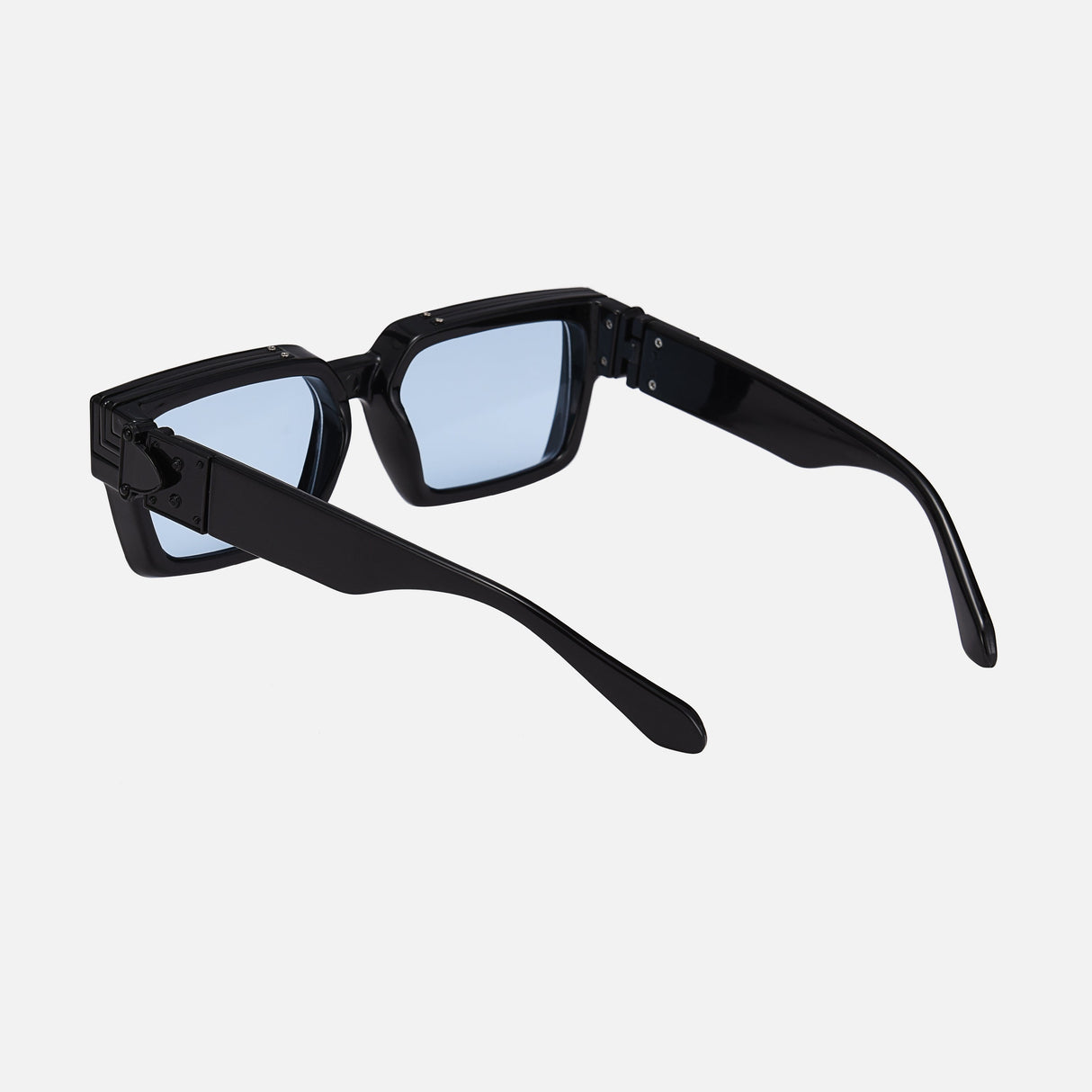 Black Square Sunglasses UV-400 Protection Unisex Frame - Product detail 5