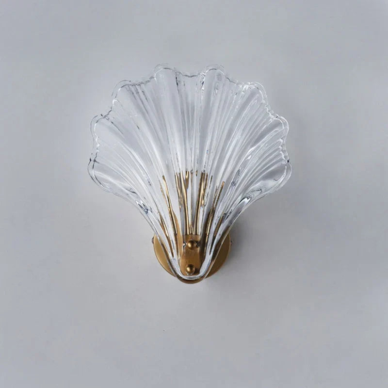 Coastal Wall Sconce Shell-Shaped Glass Design - Product detail 6