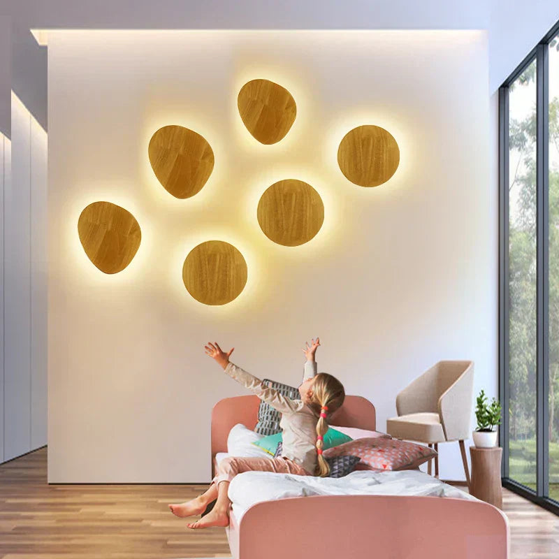 Scandinavian Wall Sconce Natural Wood LED Design - Product detail 5