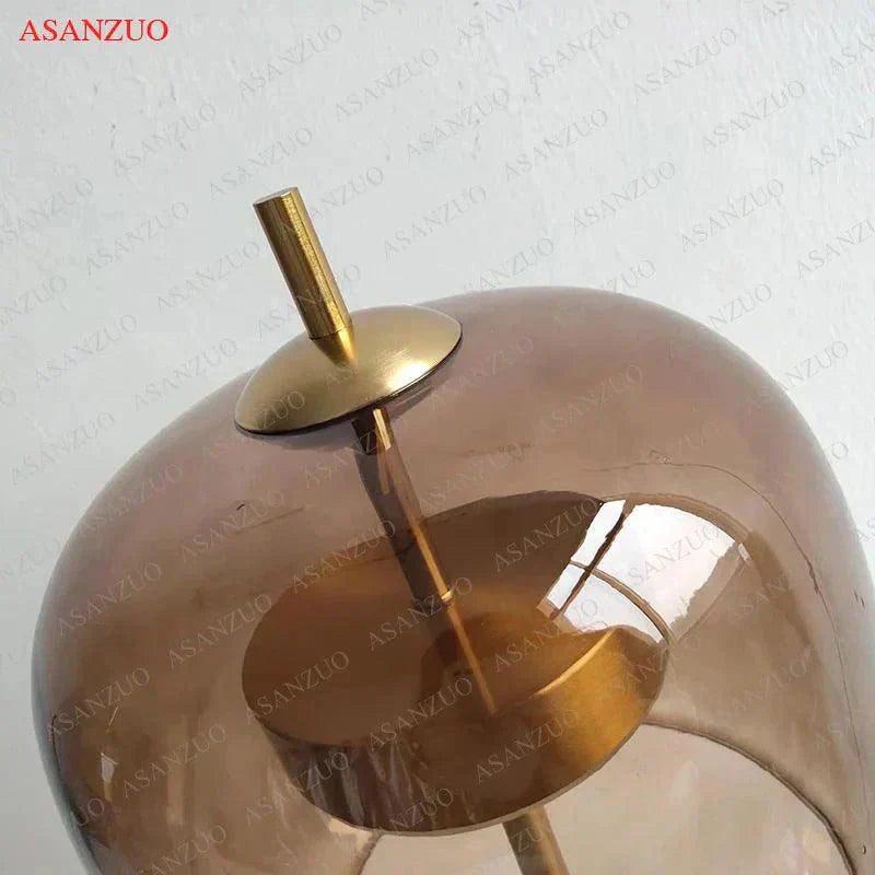 Modern Glass Table Lamp Clear Dome LED Design - Product detail 5