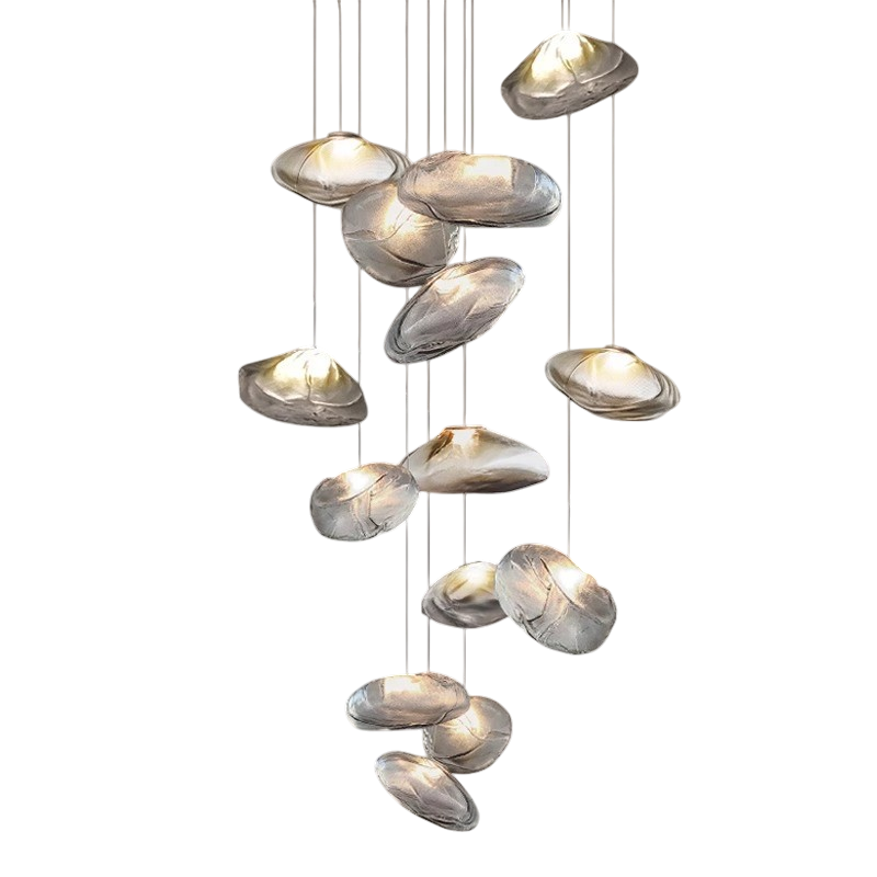 Modern Glass Chandelier Floating Petal Design - Product detail 6