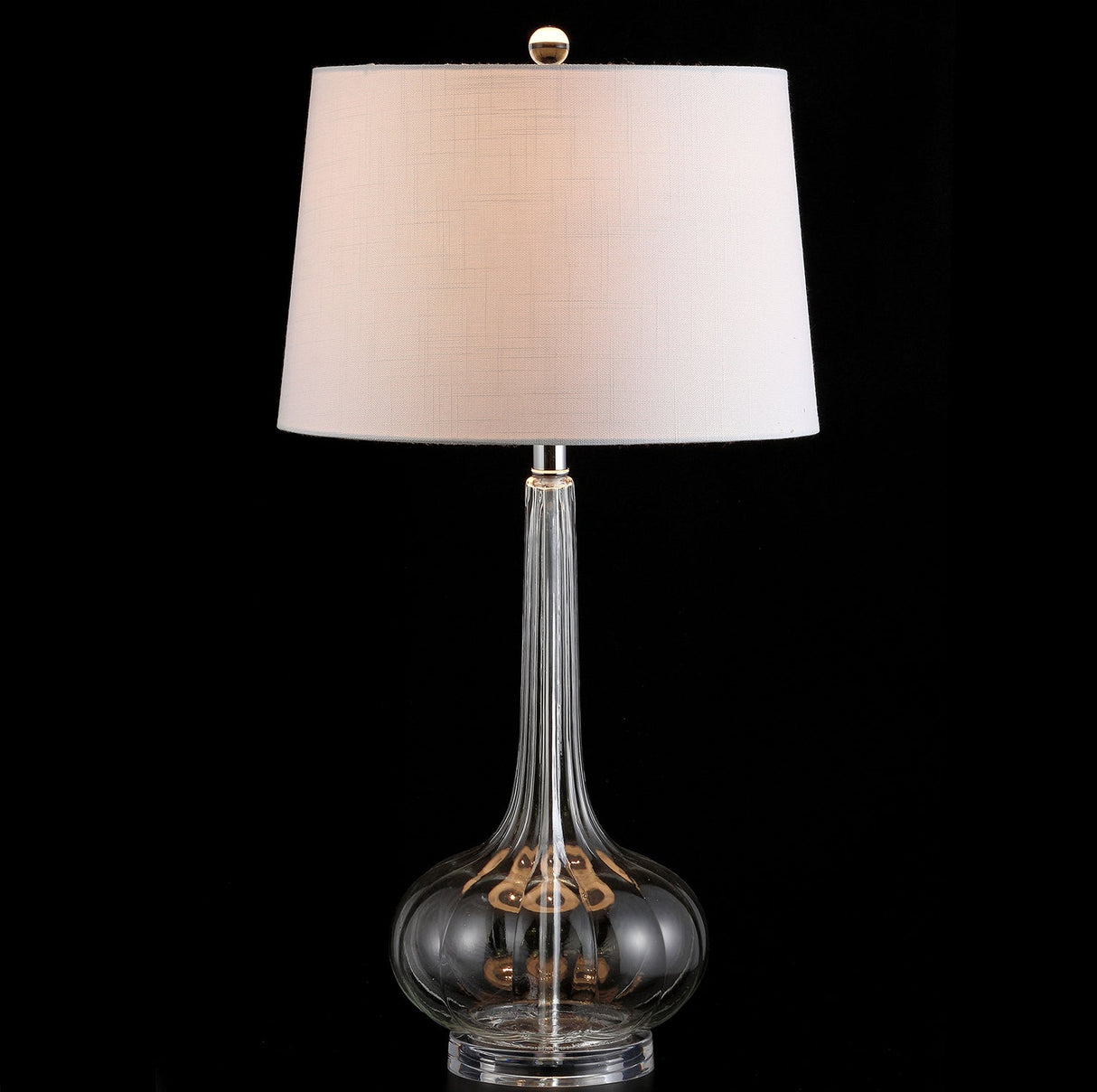 Modern Ceramic Table Lamp Blush Pink Base with White Shade - Product detail 8