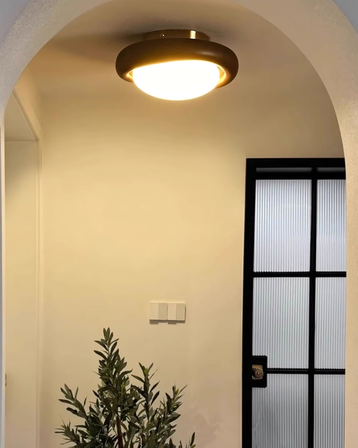 Modern Wooden Ceiling Light Minimalist Globe Design - Product detail 8