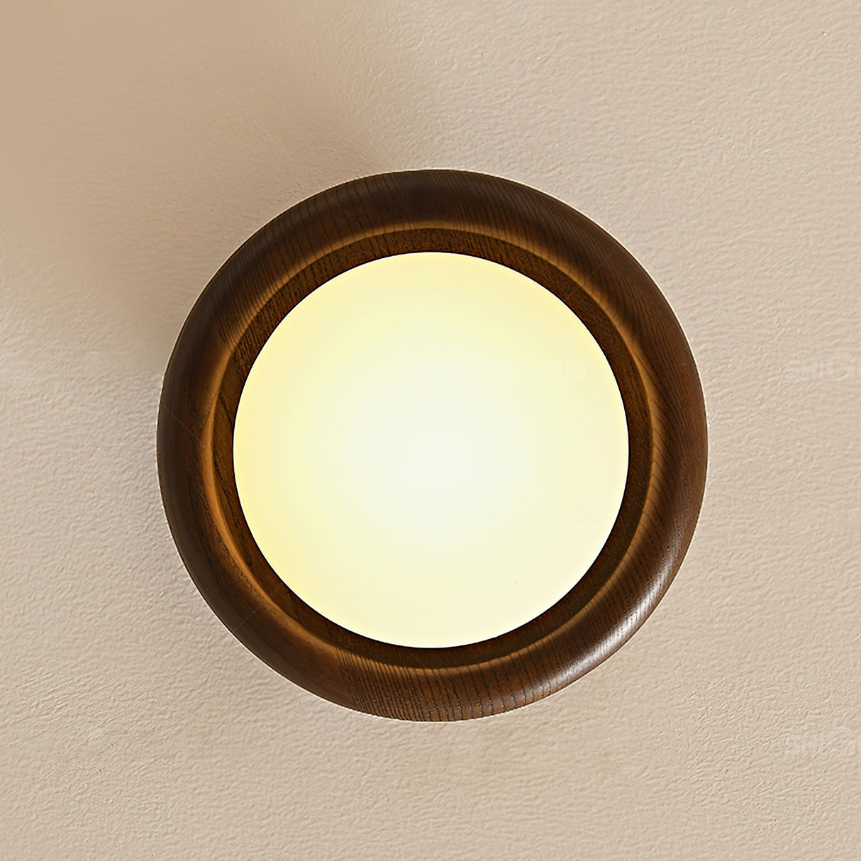 Modern Wooden Ceiling Light Minimalist Globe Design - Product detail 4