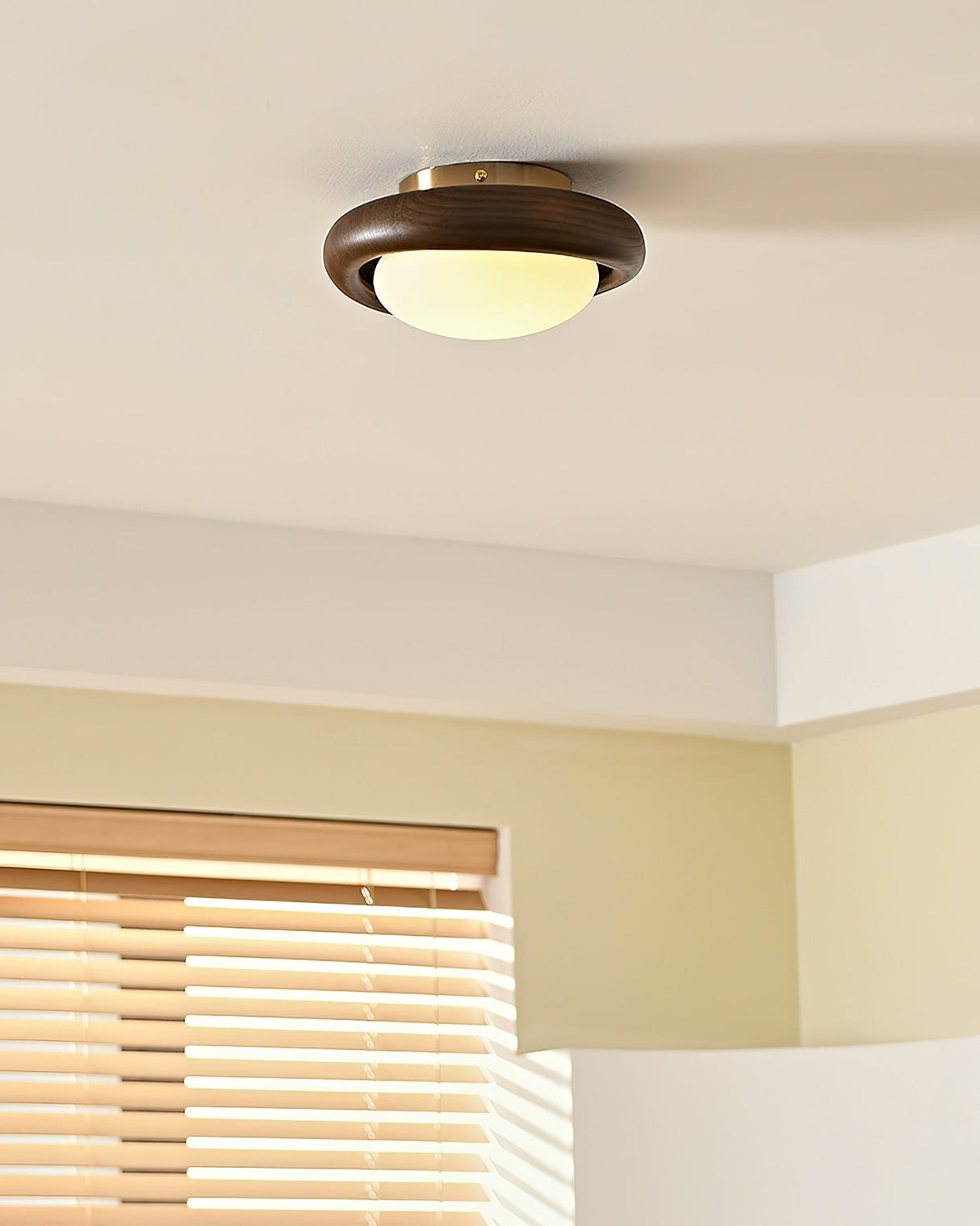 Modern Wooden Ceiling Light Minimalist Globe Design - Product detail 5