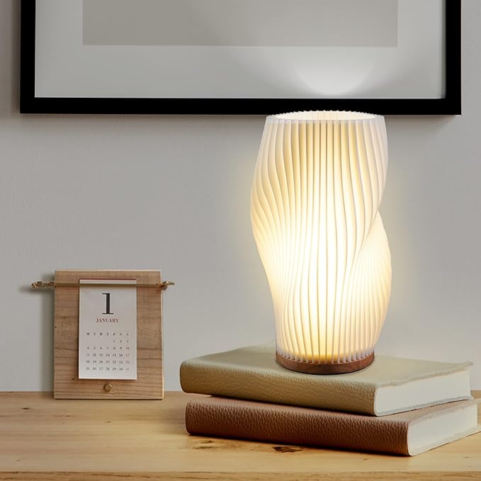 Modern Wave Table Lamp Pleated Shade Design - Product detail 10