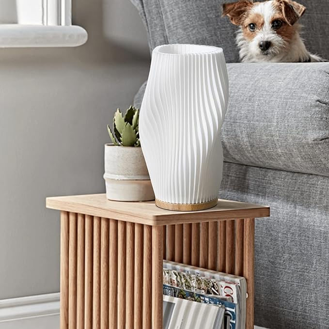 Modern Wave Table Lamp Pleated Shade Design - Product detail 9
