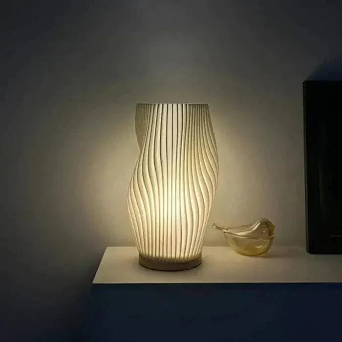 Modern Table Lamp Sculptural Wave Design - Product detail 12