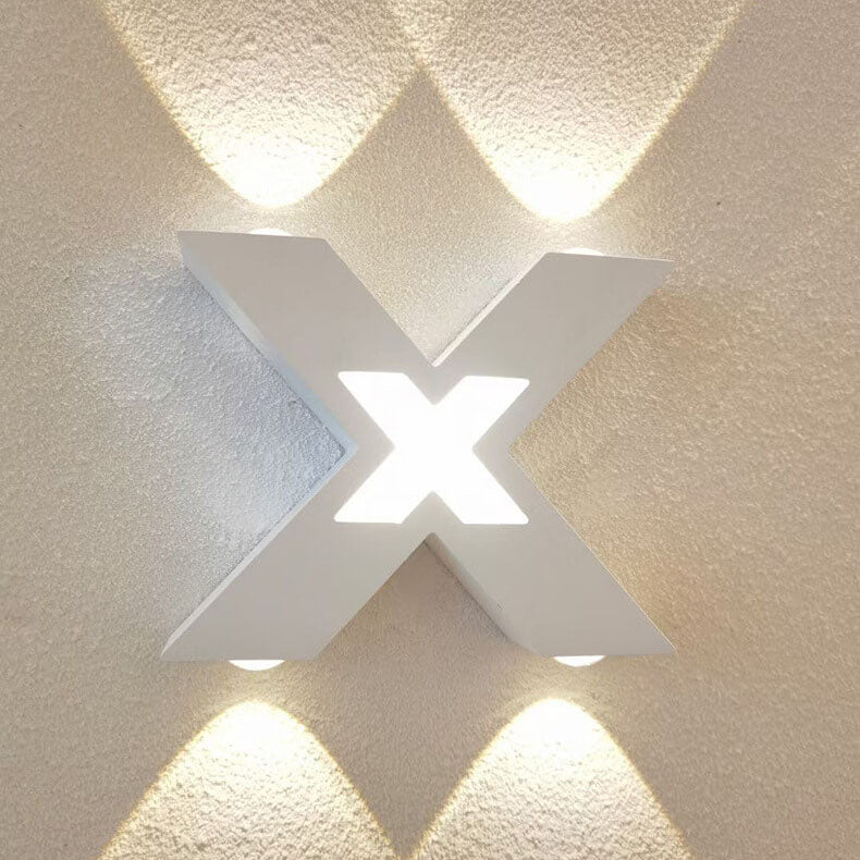 Modern Outdoor Wall Light X-Shape LED Waterproof Design - Product detail 15