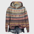 Nordic Winter Hoodie  Traditional Fair Isle Pattern - Product showcase
