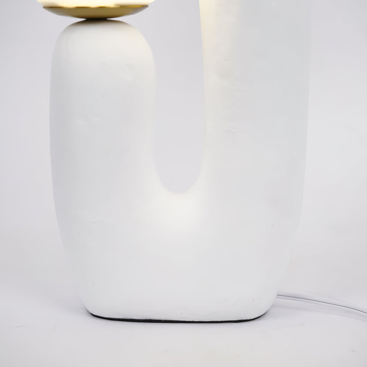 Modern Glass Table Lamp Pink Resin Base With Dual Globes - Product detail 48