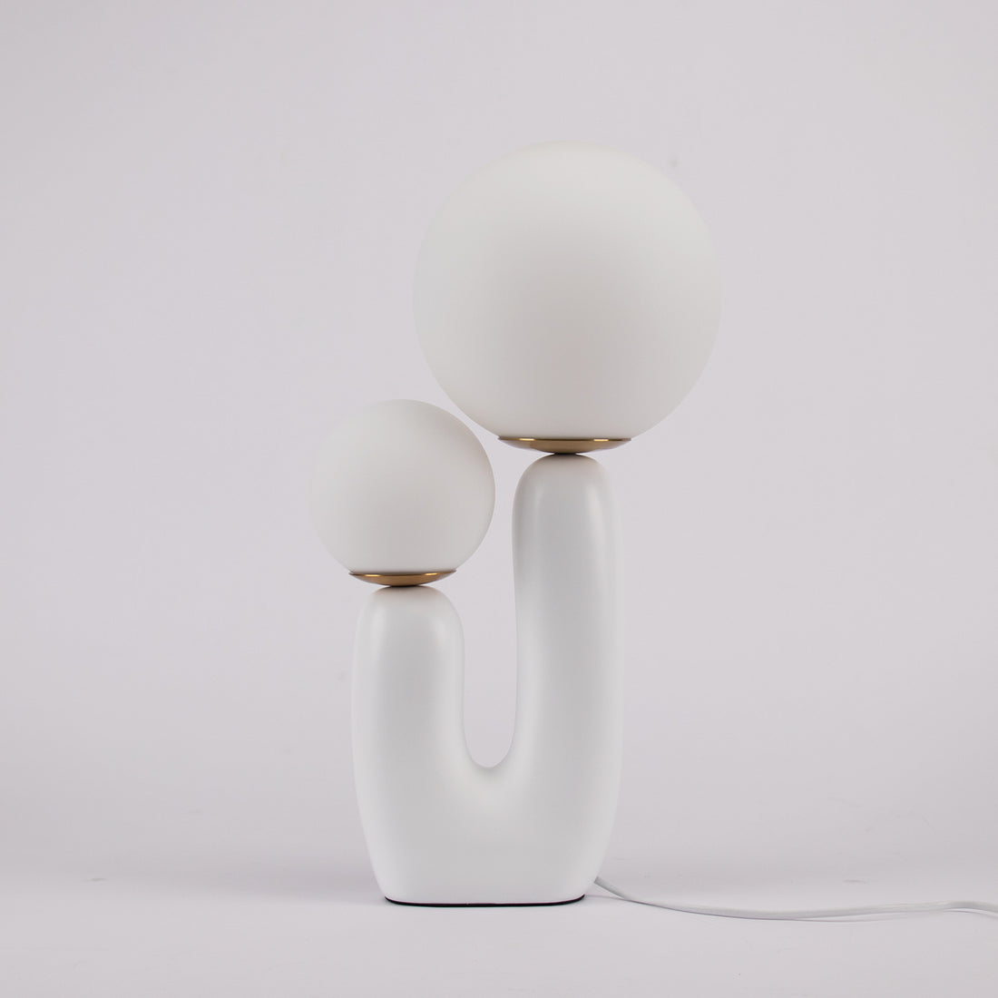 Modern Table Lamp Dual Globe Glass Design - Product detail 9