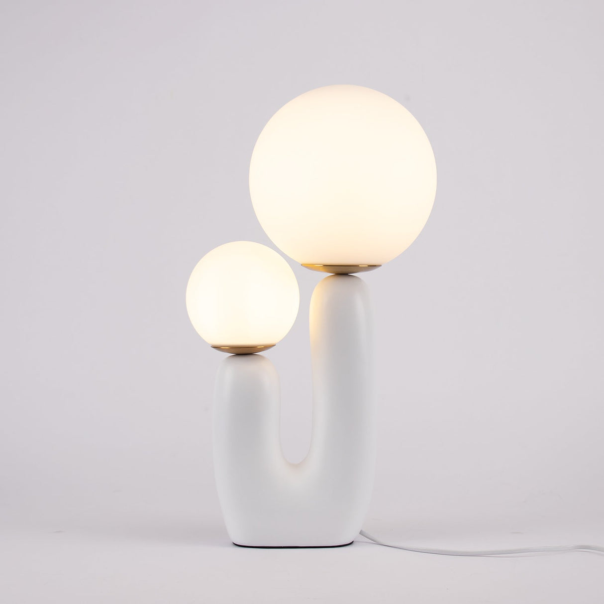 Modern Table Lamp Dual Globe Glass Design - Product detail 24