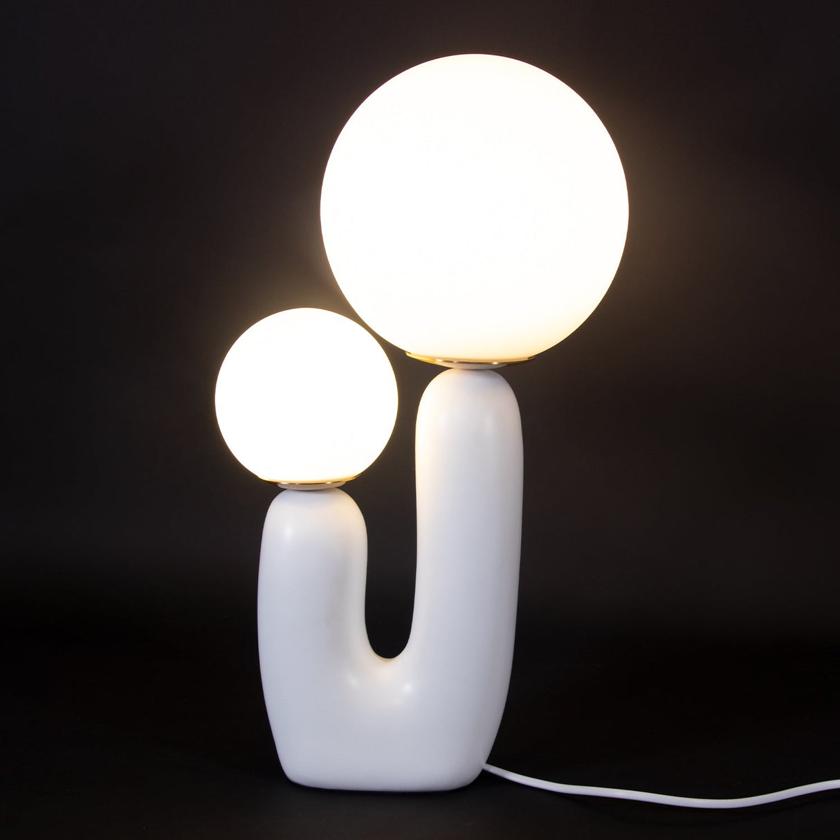 Modern Table Lamp Dual Globe Glass Design - Product detail 16