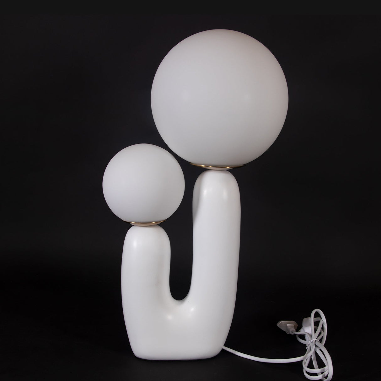 Modern Table Lamp Dual Globe Glass Design - Product detail 18