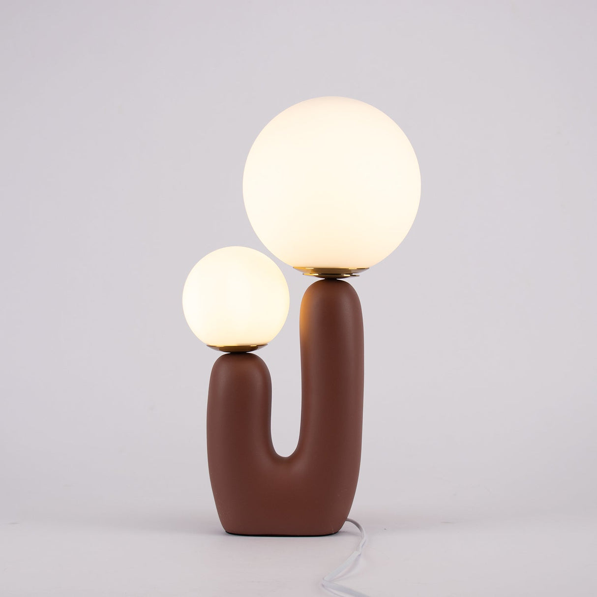 Modern Table Lamp Dual Globe Glass Design - Product detail 7