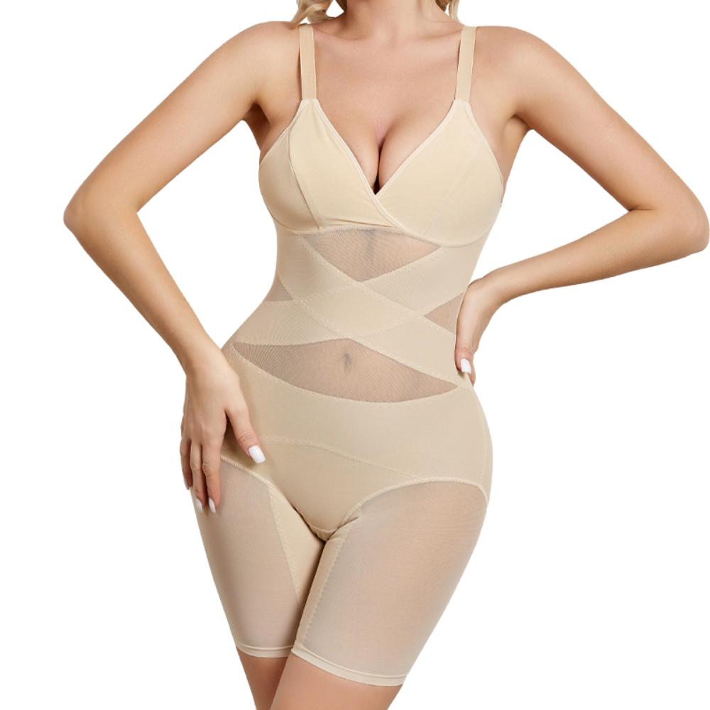 Sculpting Body Shaper Mesh Panel Compression Bodysuit - Product detail 4