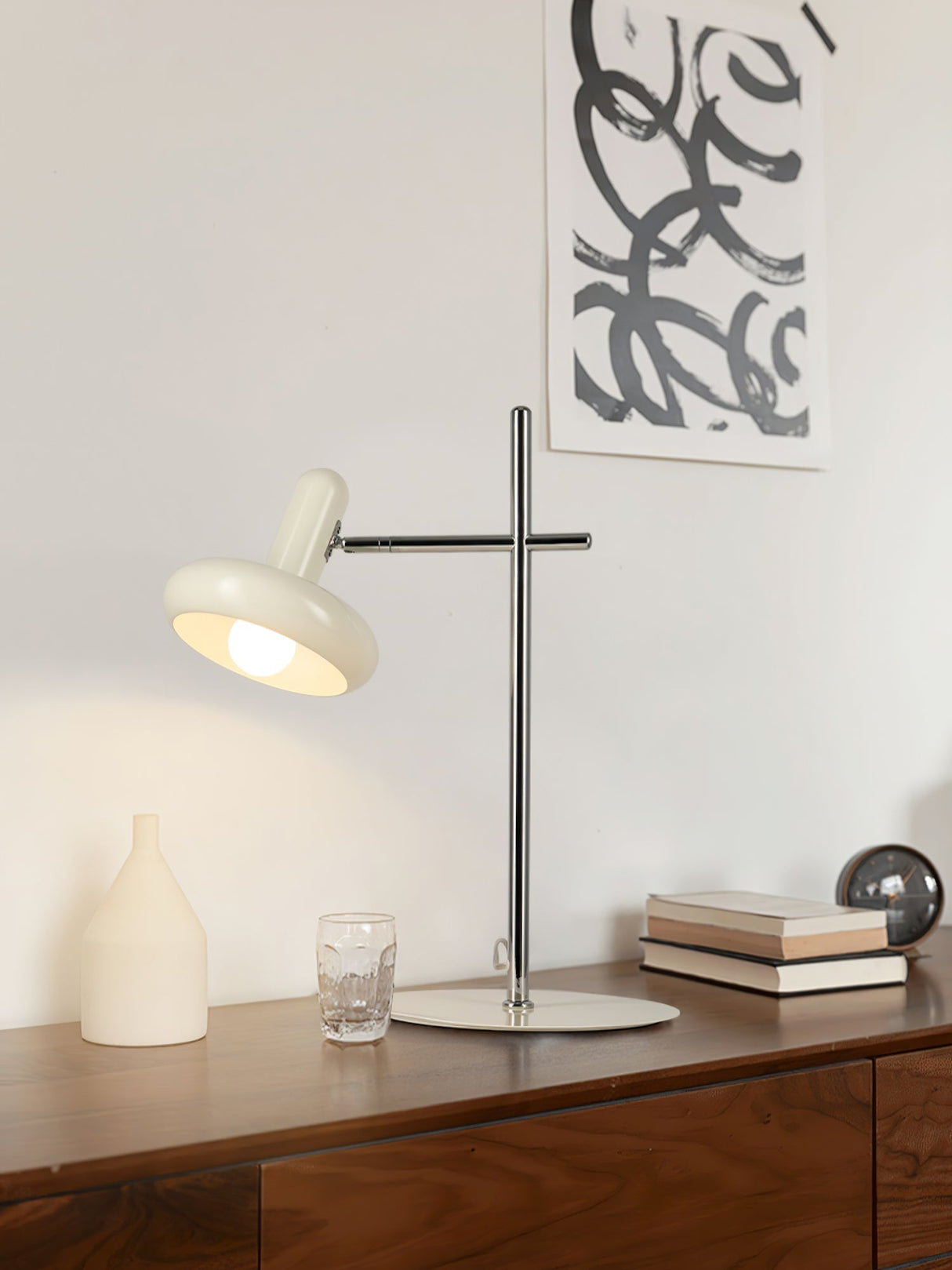 Modern Table Lamp White Metal Adjustable Design - Product detail 9