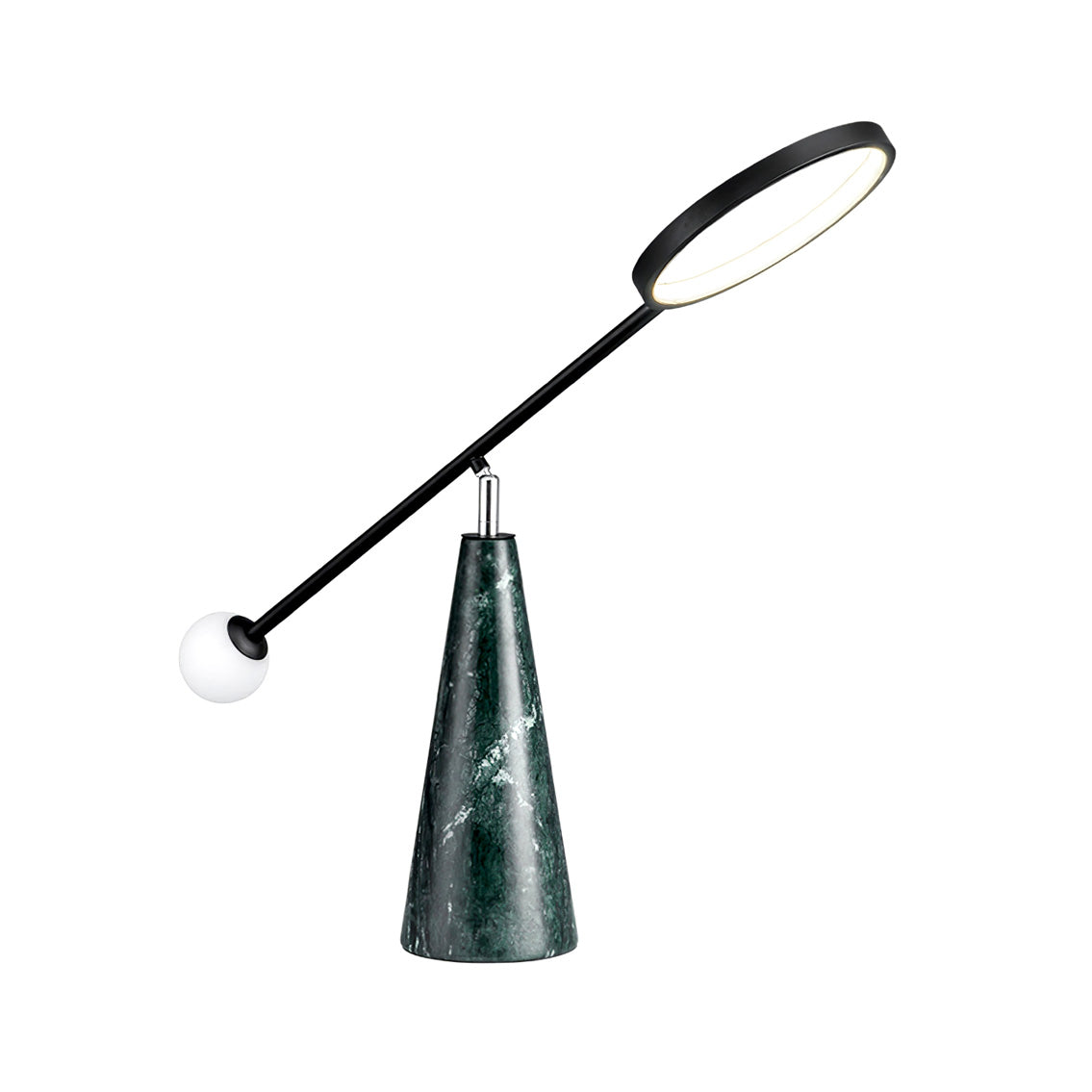 Modern LED Table Lamp Green Marble Base with Adjustable Neck - Product detail 14