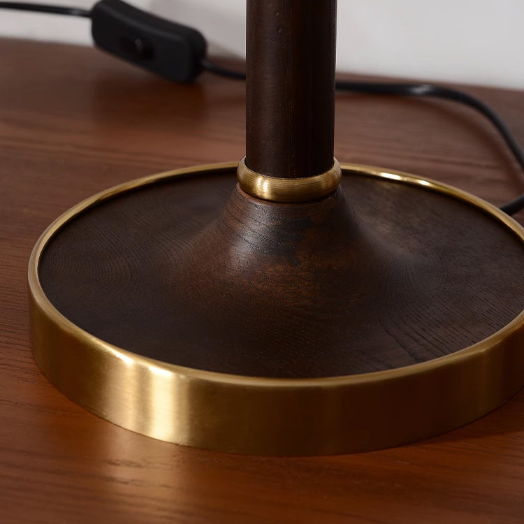 Modern Table Lamp Cream Fabric Shade with Brass Base - Product detail 21