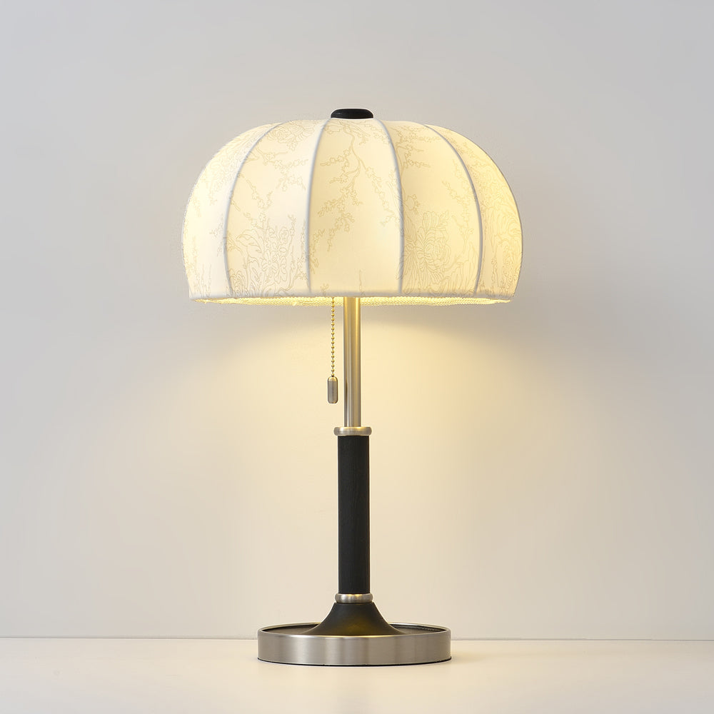 Modern Table Lamp Cream Fabric Shade with Brass Base - Product detail 29