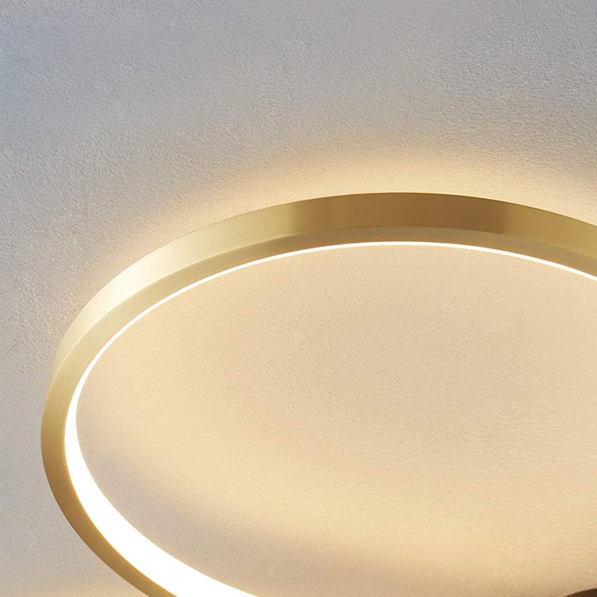 Modern Floral Ceiling Light Brass Geometric LED Design - Product detail 9