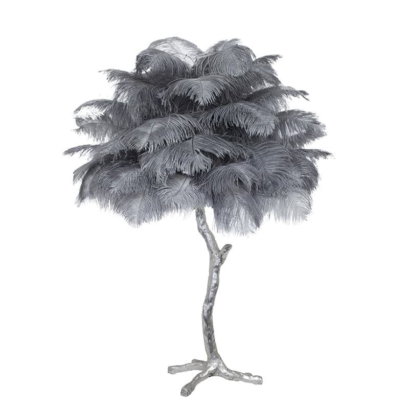 Feather Table Lamp Gold Base with Pink Ostrich Plumes - Product detail 69