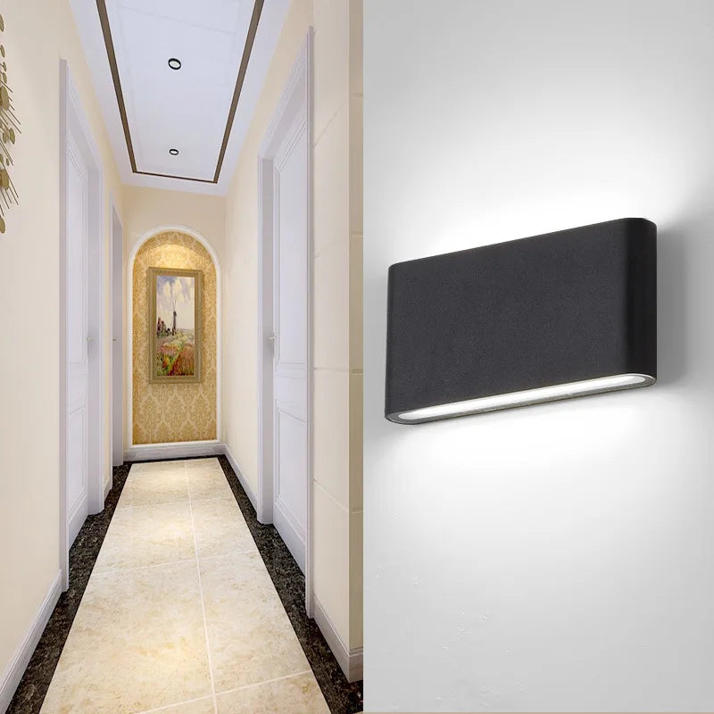Modern Outdoor Wall Light  LED Weatherproof Design - Detailed view