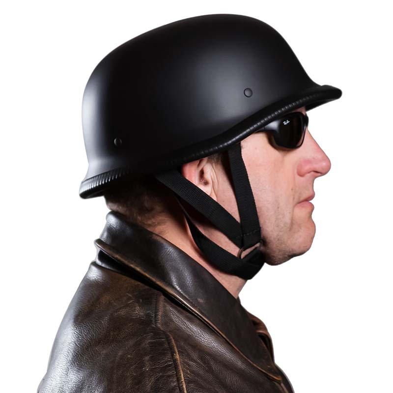 Classic Motorcycle Half Helmet  Gloss Black DOT ECE Certified - Product detail 5