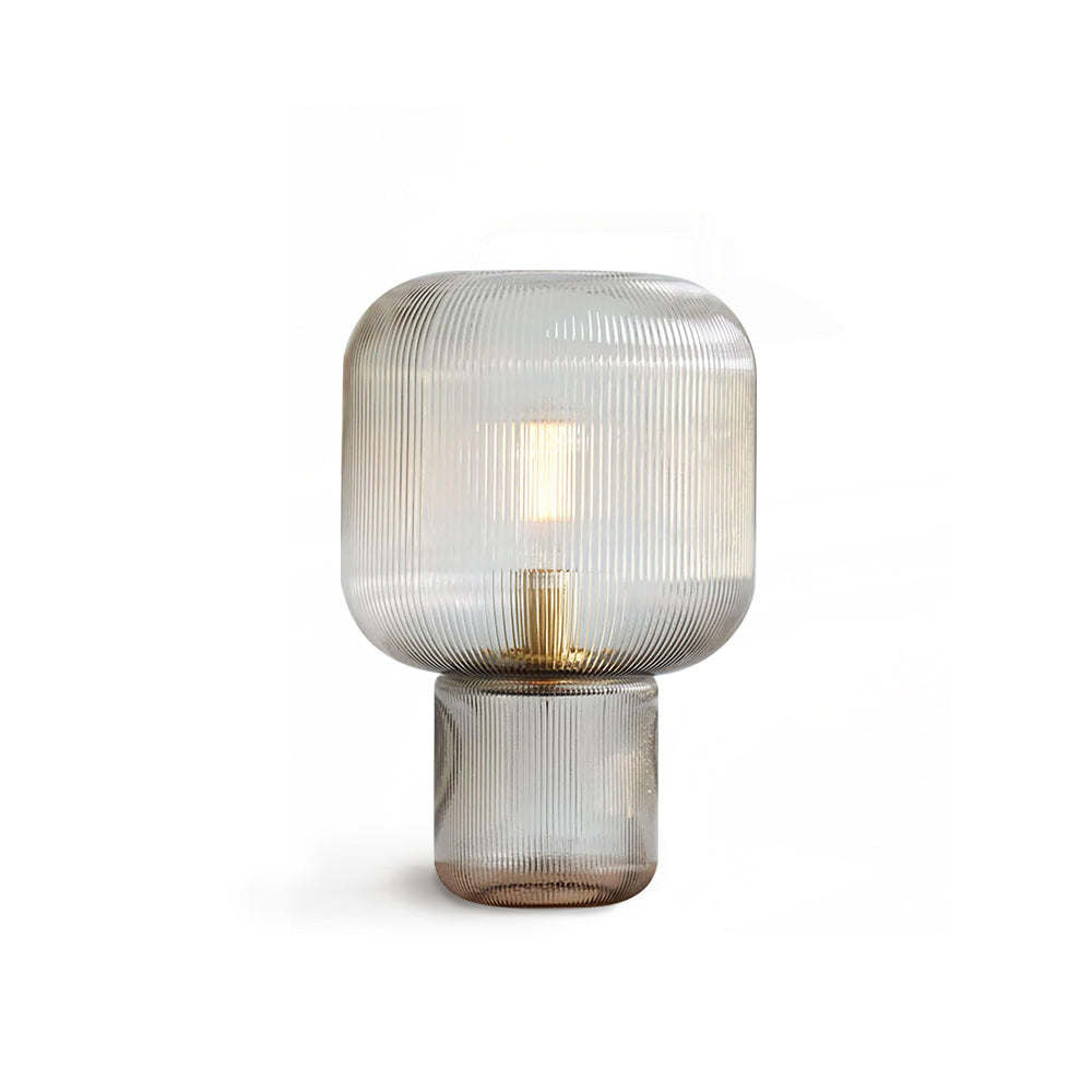 Modern Glass Table Lamp Ribbed Glass Design - Product detail 18