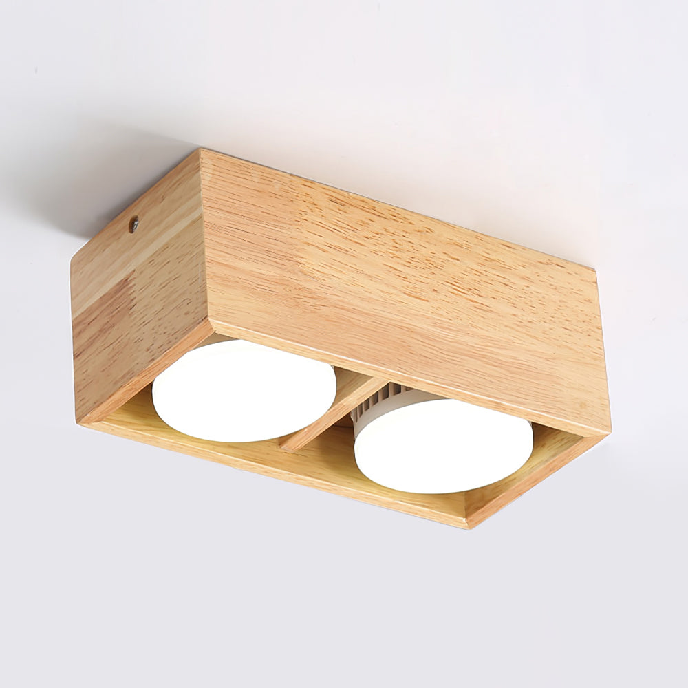 Modern Wood Ceiling Light Square LED Panel Design - Product detail 21