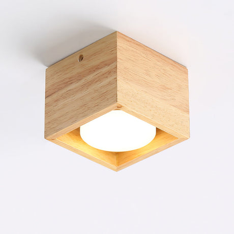Modern Wood Ceiling Light  Square LED Panel Design - Product detail 20