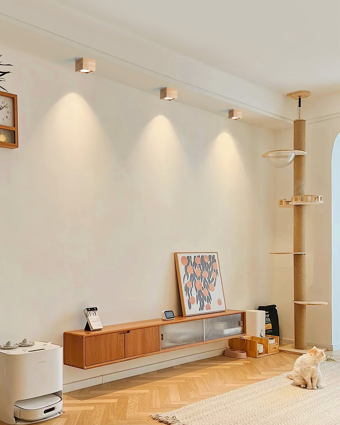 Modern Wood Ceiling Light Square LED Panel Design - Product detail 7