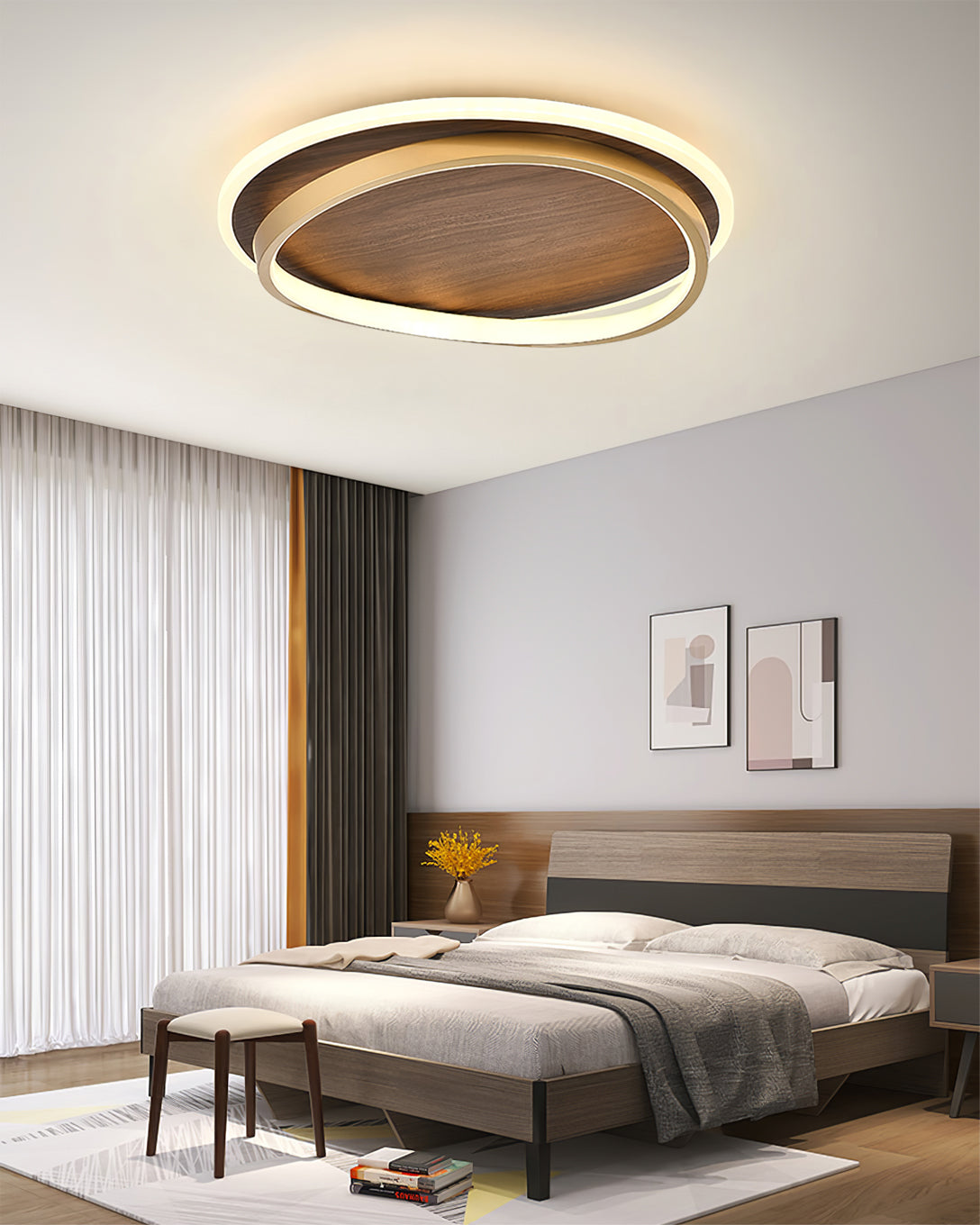 Modern Ceiling Light Dual Ring LED Design - Product detail 8