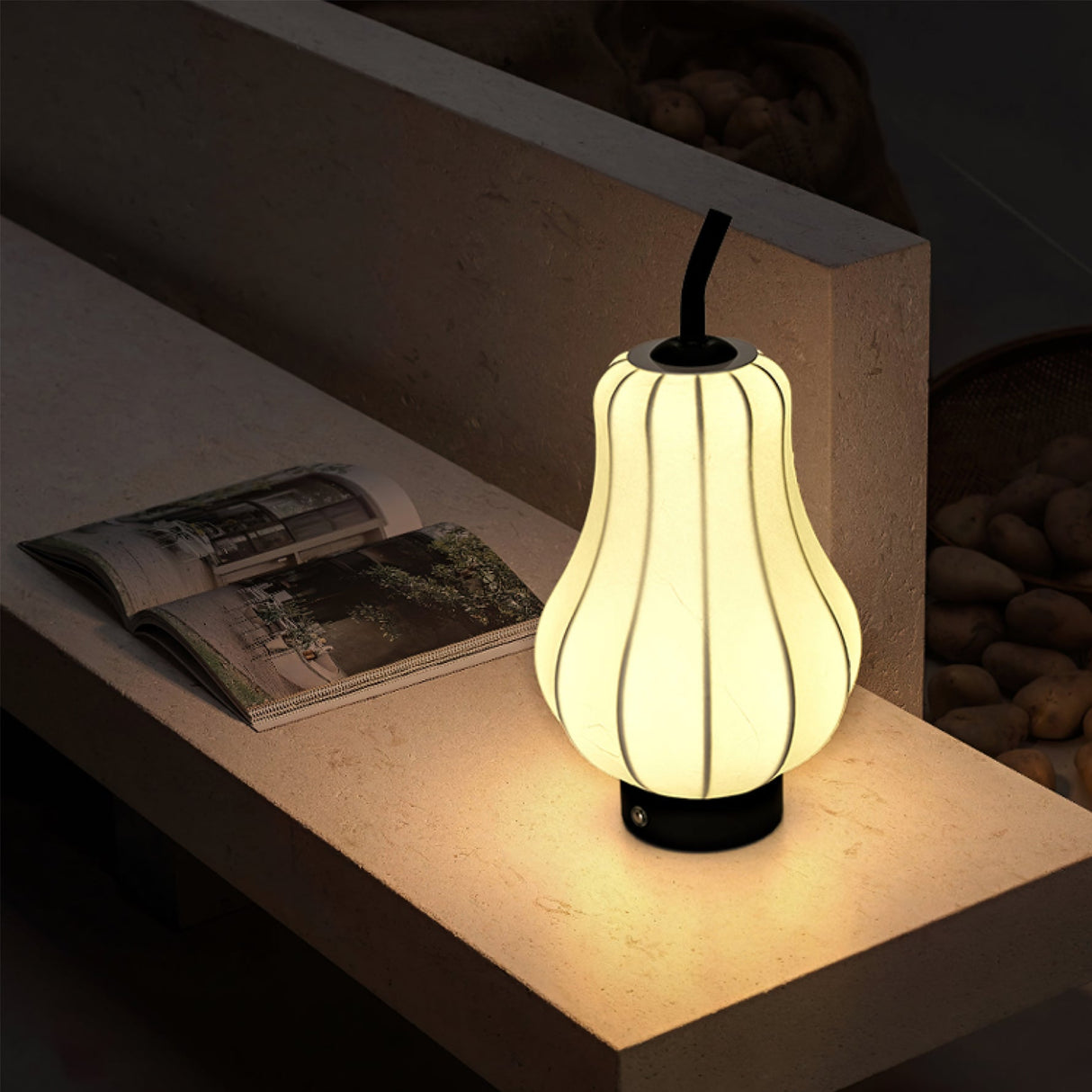 Modern Table Lamp Pear-Shaped Rechargeable Design - Product detail 18