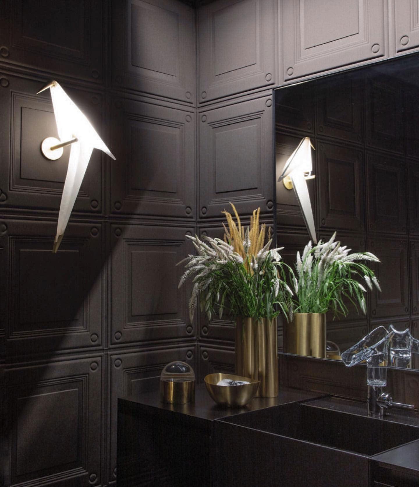 Modern Bird Wall Lamp  White Metal Art Light Fixture - Product detail 5