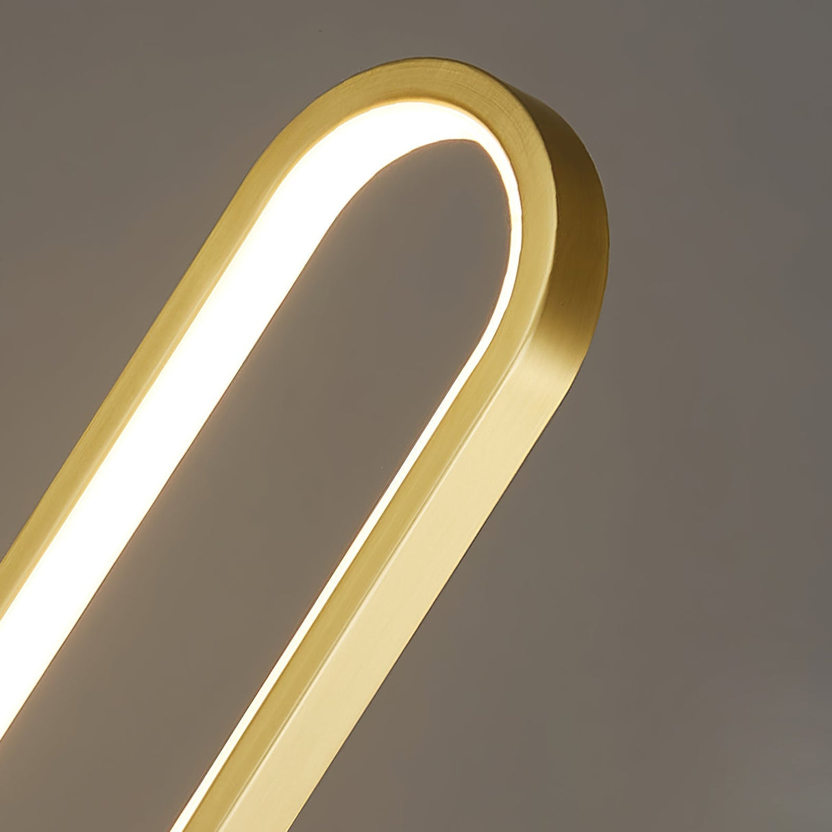 Modern LED Table Lamp Brass Oval Ring Design - Product detail 5