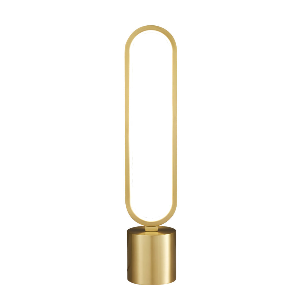 Modern LED Table Lamp Brass Oval Ring Design - Product detail 19