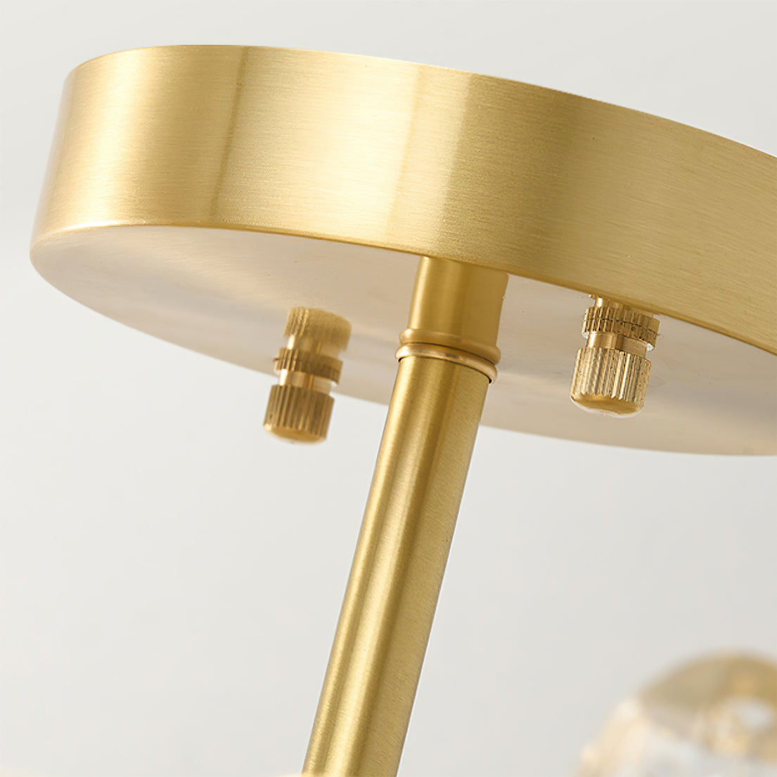 Crystal Petal Ceiling Light Brass Frame With Faceted Accents - Product detail 4