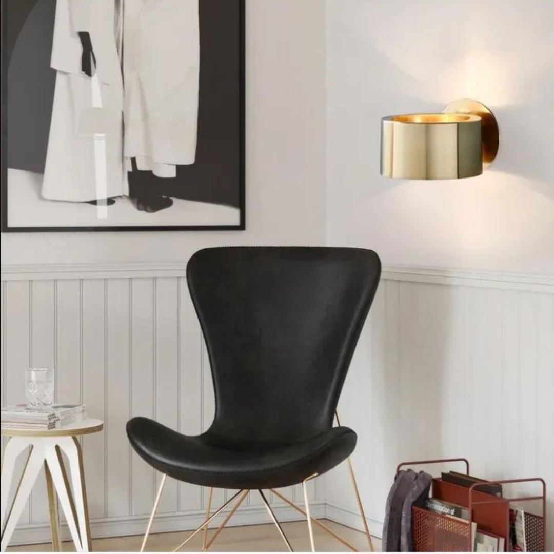 Modern LED Wall Light Gold Metal Curved Design - Product detail 6