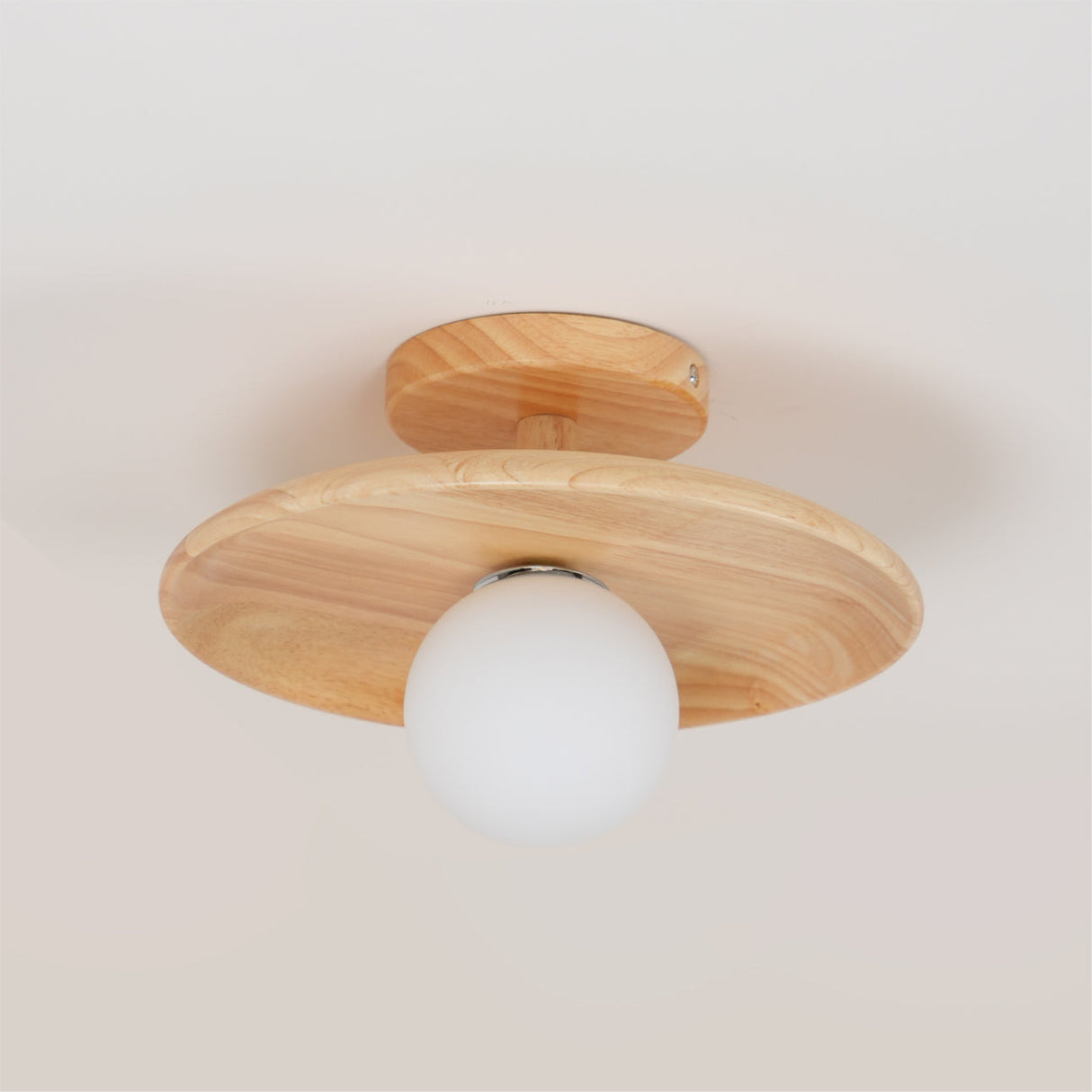 Modern Wood Ceiling Light  Natural Ash Globe Design - Product detail 27