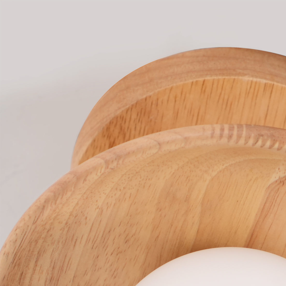 Modern Wood Ceiling Light  Natural Ash Globe Design - Product detail 22