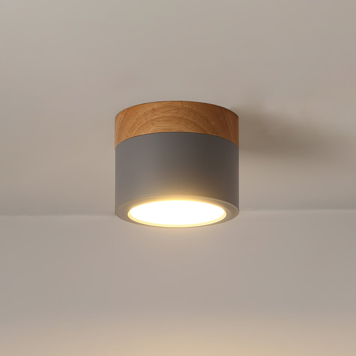 Nordic Ceiling Spotlight Wood and White Metal Design - Product detail 15