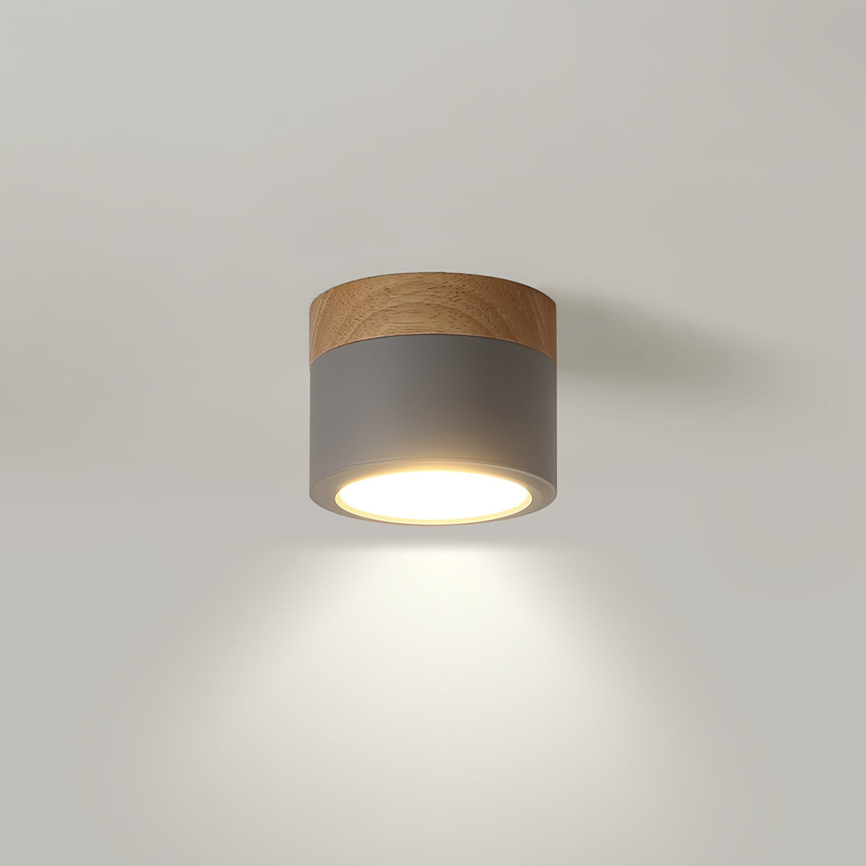 Nordic Ceiling Spotlight Wood and White Metal Design - Product detail 7