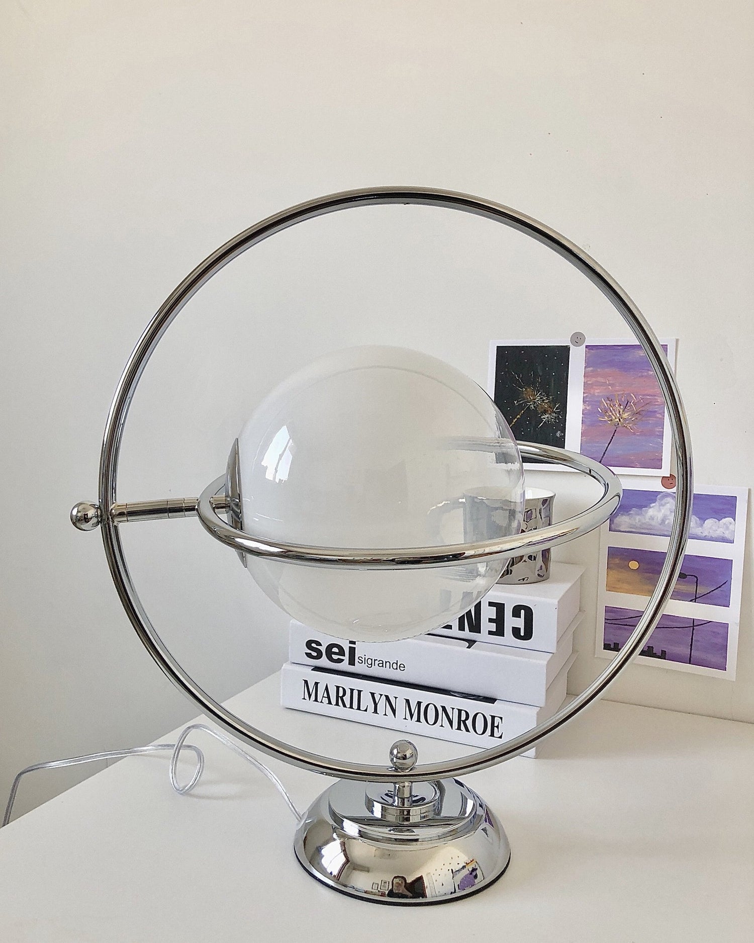 Modern Space Age Table Lamp  Rotating Orbital Design - Product detail 53