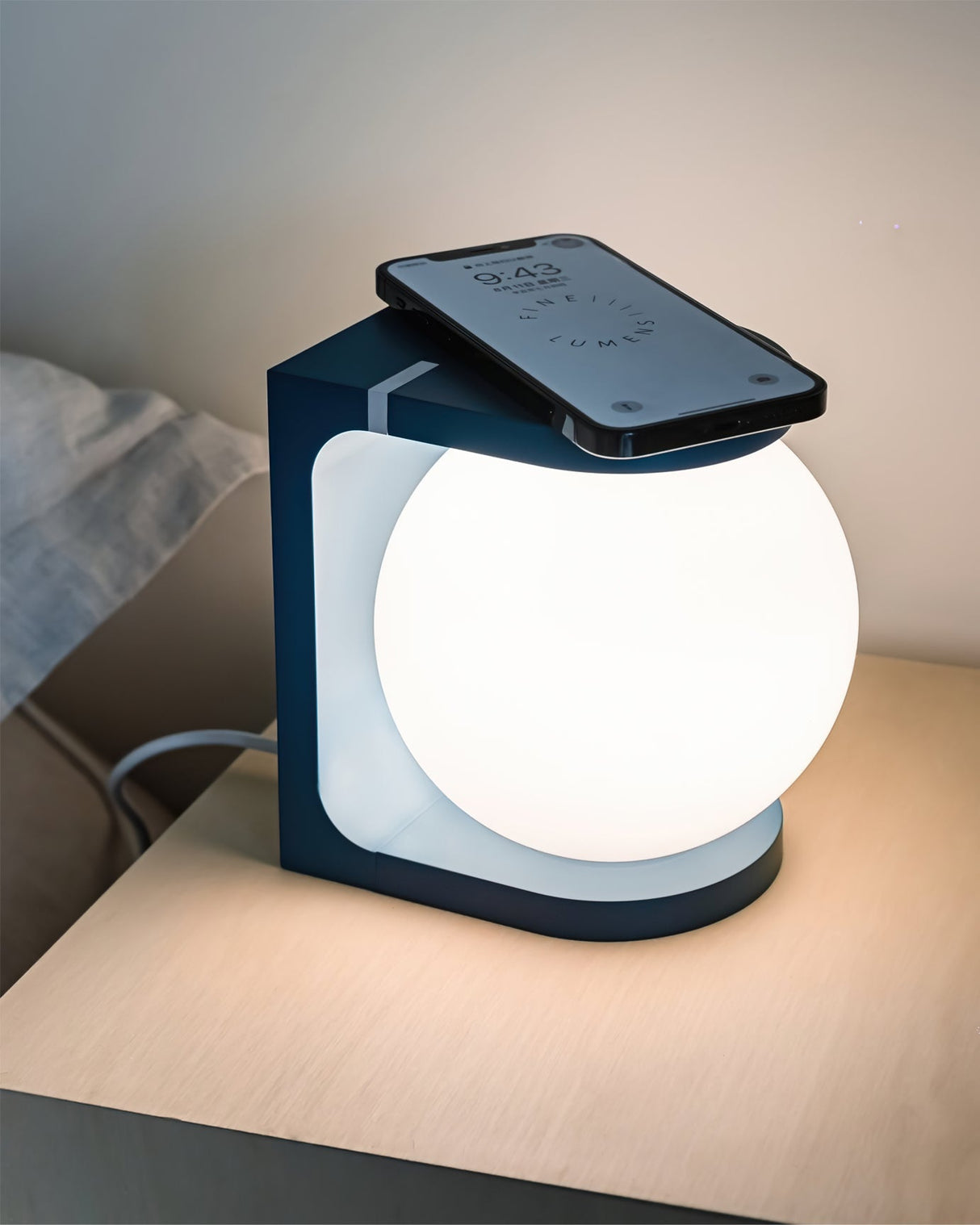 Modern Table Lamp  Wireless Charging Orb Design - Product detail 19