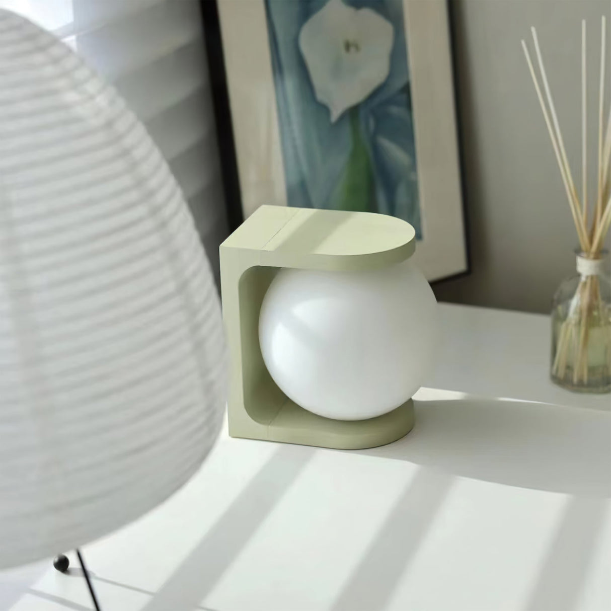 Modern Table Lamp  Wireless Charging Orb Design - Product example