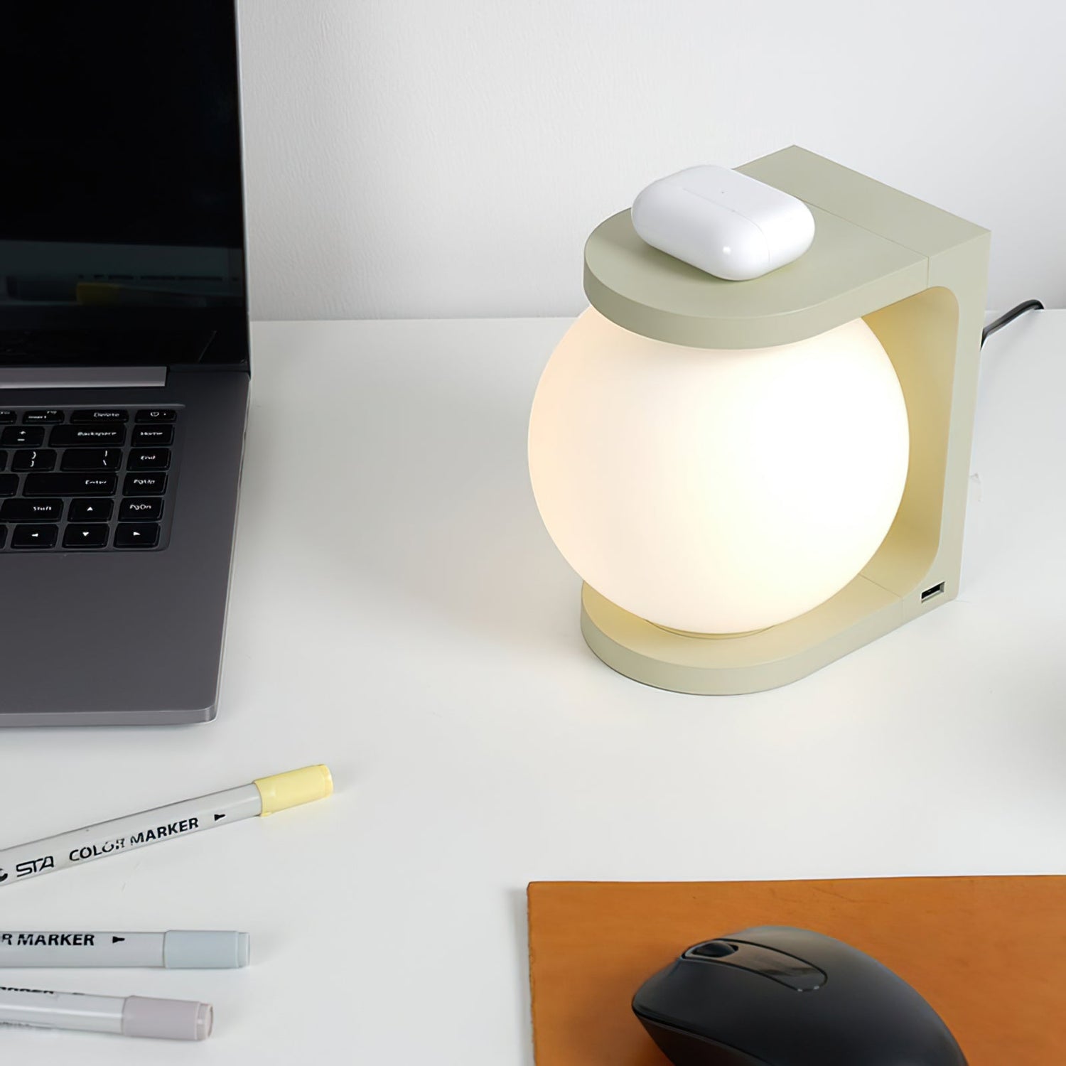 Modern Table Lamp  Wireless Charging Orb Design - Product detail 4