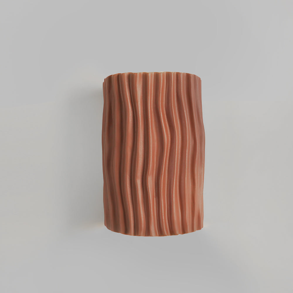 Modern Resin Wall Light Pleated Design with Warm Glow - Product detail 14