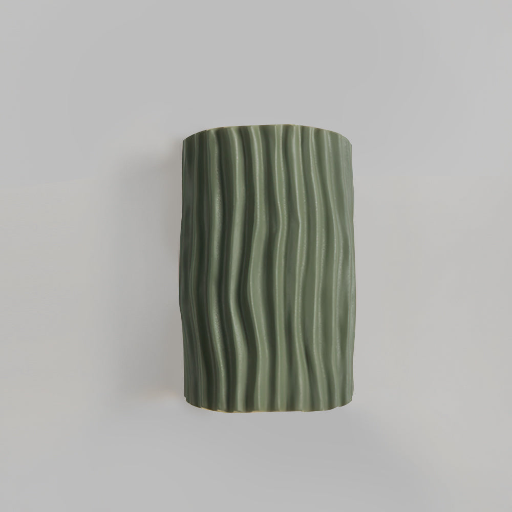 Modern Resin Wall Light Pleated Design with Warm Glow - Product detail 13